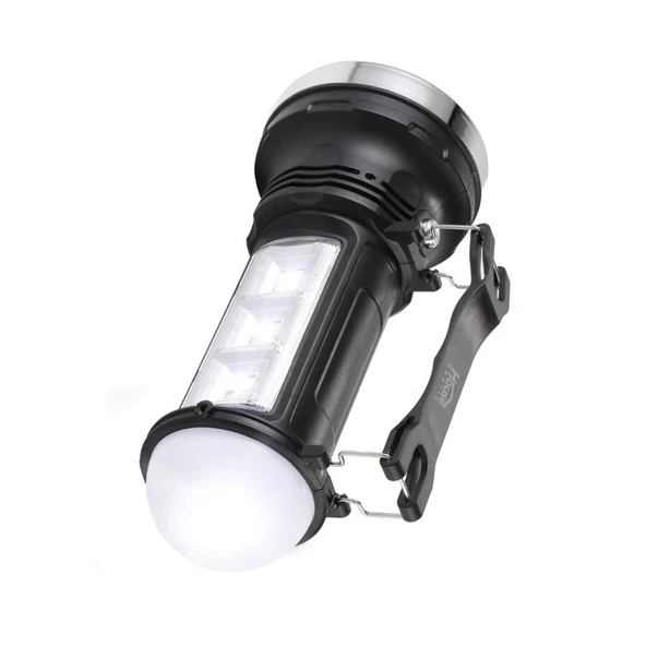 House Pratik HP68 Solar Şarjlı El Feneri Sİyah - 2