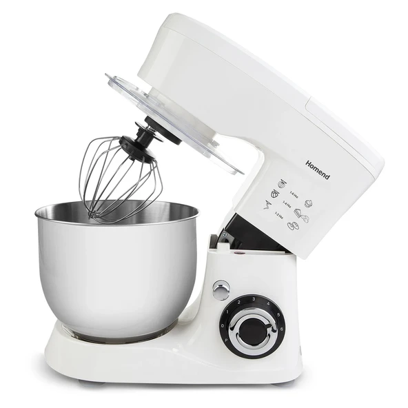 Homend Profashion 3040H Stand Mikser Mutfak Şefi 4,5 Litre Beyaz 1000W