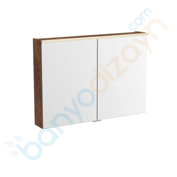 Vitra Metropole Edge Dolaplı Ayna, 100 Cm, Ceviz 67166