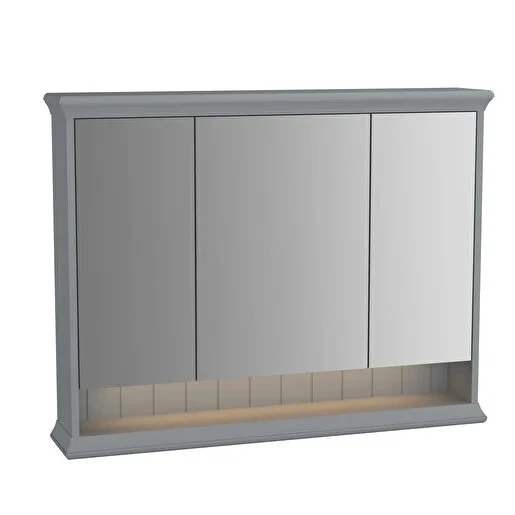 Vitra Valarte Dolaplı Ayna Led Aydınlatmalı, 100 Cm, Mat Gri 62235