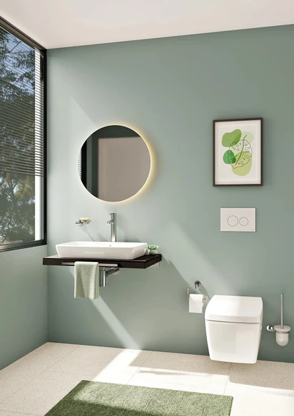 Vitra Metropole Rim-Ex Kanalsız Asma Klozet, Vitrafresh Deterjan Hazneli Ve Entegre Termostatik Ara Musluklu 7672B003-7212 - 2