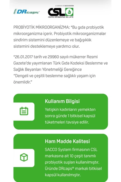 SUDA VİTAMİN PROBİOTİC FEM BİOTİC 30 VEGGİE KAPSÜL - 4