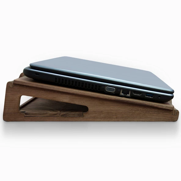 Woodsaka Walstand Ceviz Laptop Standı - 13 inch - 1