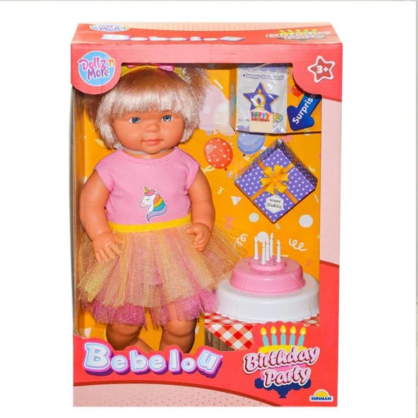 40021 Bebelou Doğum Günü Bebek 40 cm - Resim 6