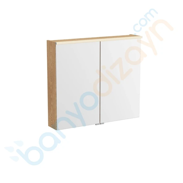 Vitra Metropole Edge Dolaplı Ayna, 80 Cm, Açık Meşe 67146