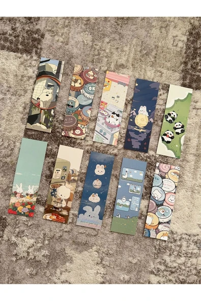 Kwaii Tasarım 10 Adet Kitap Ayraç Seti Pytkayrac133 ürün görseli