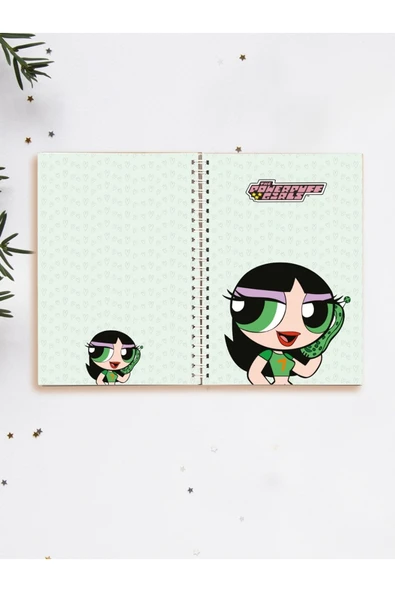 Powerpuff Gils Defter Spiralli A5 96 Yaprak Çizgisiz Defter PYTKDFTR407 ürün görseli