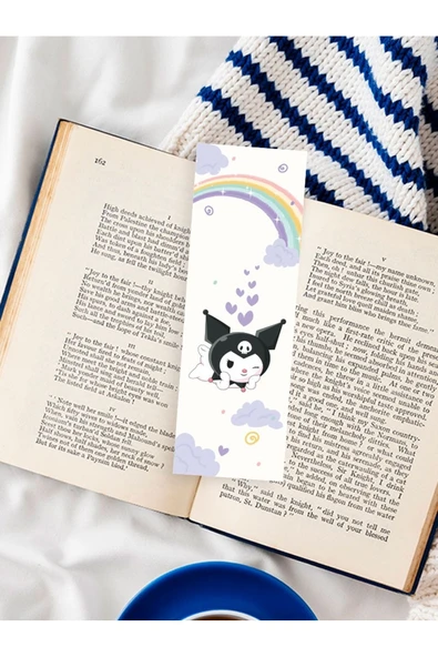 Sanrio Kuromi Anime Karışık Tasarım 10 Adet Kitap Ayraç Seti Pytkayrac128 - Resim 5