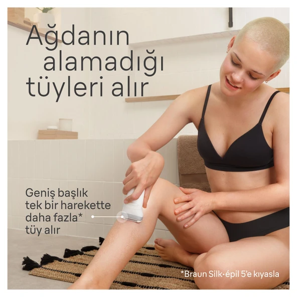 Braun SE 7041 Silk Epil 7 Islak ve Kuru Kalıcı Pürüzsüz Cilt Epilasyon Cihazı Beyaz - 4