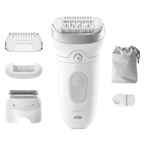 Braun SE 7041 Silk Epil 7 Islak ve Kuru Kalıcı Pürüzsüz Cilt Epilasyon Cihazı Beyaz - 8