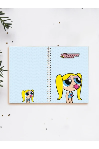 Powerpuff Gils Defter Spiralli A5 96 Yaprak Çizgisiz Defter PYTKDFTR405