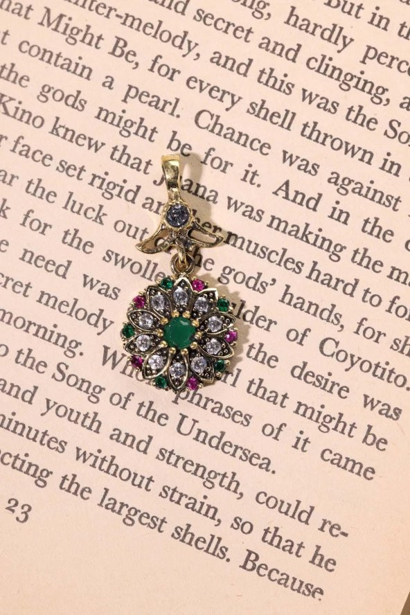 Verde  Renkli Taşlı  Gümüş Üçlü Set Otantik Takı Ayarlanabiilir Yüzüklü - Resim 11