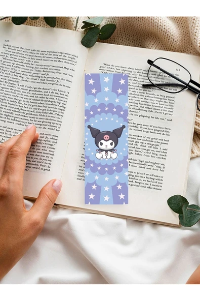 Sanrio Kuromi Anime Karışık Tasarım 10 Adet Kitap Ayraç Seti Pytkayrac128 - Resim 4