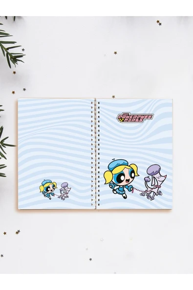 Powerpuff Gils Defter Spiralli A5 96 Yaprak Çizgisiz Defter PYTKDFTR410 ürün görseli