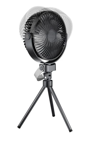 Proware Aydınlatmalı Taşınabilir Fan 360° açı ayarı Siyah - 3