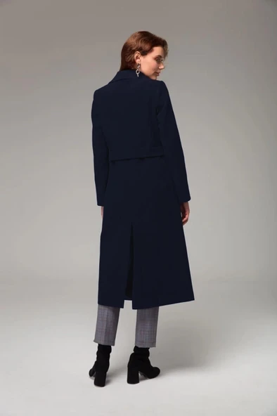 Tam Boy Kadın Kaşe Kaşmir Kaban - 2