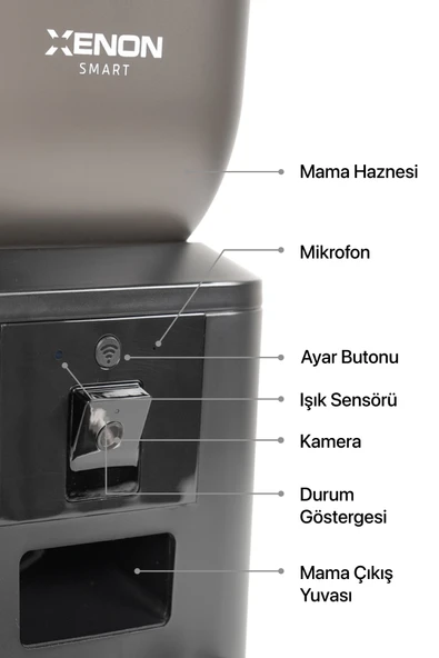 Akıllı Kedi Mama Kabı, Sessiz Otomatik Çelik Su Pınarı ve Filtre Seti - Resim 2