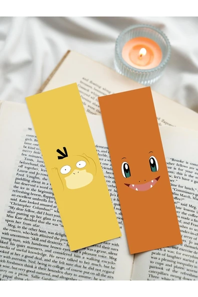 Çizgi Karakter Anime Karışık Tasarım 10 Adet Kitap Ayraç Seti Pytkayrac124 - Resim 5