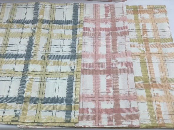 NİVEMESHOME FÜME EKOSE DESEN 2 Lİ YASTIK KILIFI KAPAKLI 50X70 - 4