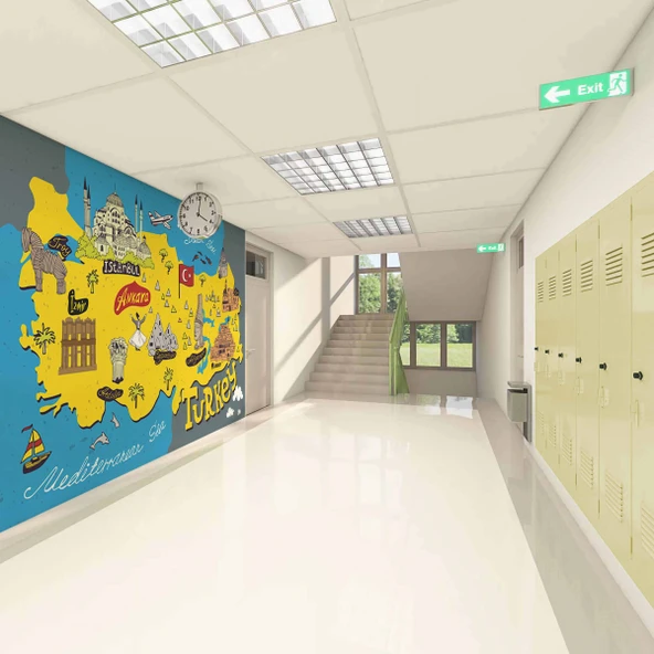 Türkiye Turistlik Yerler Okul Duvar Kağıdı