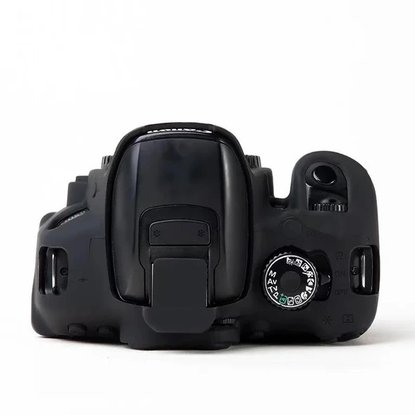 Cbtx Canon Uyumlu Eos 700d / 650d / 600d Yumuşak Silikon Cilt Koruma Koruyucu Kapak Anti -çizelge Kamera Çantası - Siyah - 2
