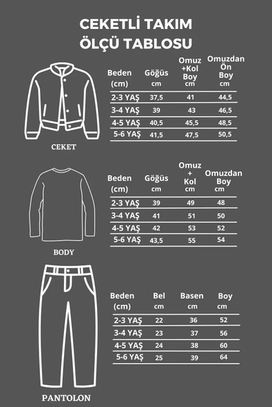 Kapüşonlu Çift Cepli Astarlı 3 Parça Erkek Çocuk Ceketli Takım - 2