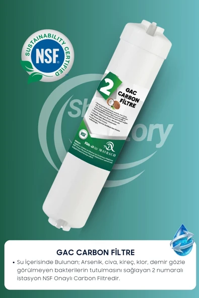 12 Aşamalı Su Arıtma Filtresi Seti - Sediment Gac Karbon Granül Karbon Post Karbon Membran Alkali ve Multi Mineral Filtre + Bağlantı Aparatları - 3