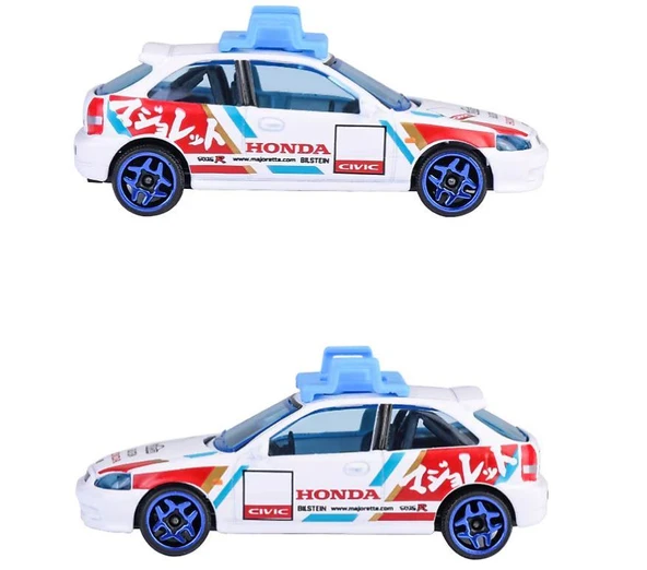 Majorette Japan Series Honda Civic Type R EK9 Model Araba