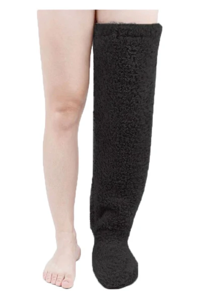 Pelüş Uzun Yünlü Çorap,Welsoft Çorap,Diz üstü Çorap,Bacak ısıtıcı,Peluş Çorap,Panduf Çorap,Çorap - 4