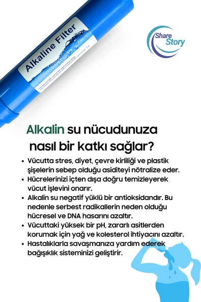 12 Aşamalı Su Arıtma Filtresi Seti - Sediment Gac Karbon Granül Karbon Post Karbon Membran Alkali ve Multi Mineral Filtre + Bağlantı Aparatları - 7