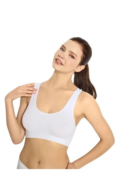 Kalın Askılı Toparlayıcı Dikişsiz Seamless Büstiyer Kalın Askılı Toparlayıcı büstiyer - 5