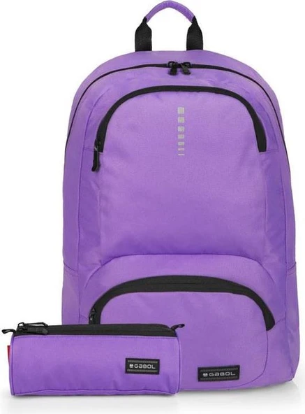 Gabol Okul Sırt Çantası Kalemlik Seti Lila 25L GB.233758 ürün görseli