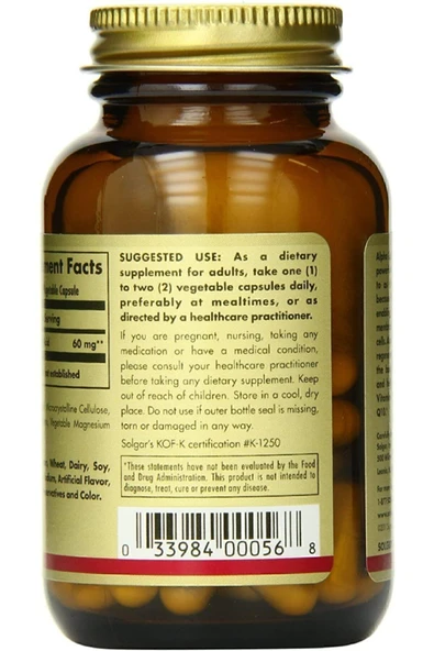 Alpha Lipo Acid 60 Mg 60 Kapsül - Resim 3