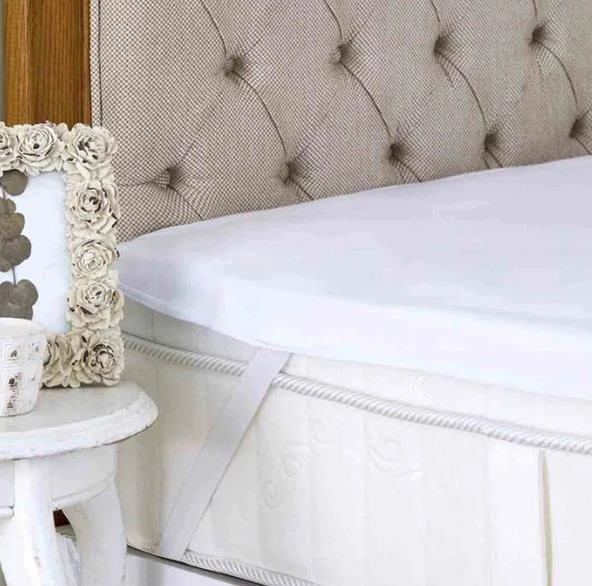Karaca Home Comfortnıgth Lastikli Alez Beyaz 160*200 Çift Kişilik Yatak Koruyucu - 2