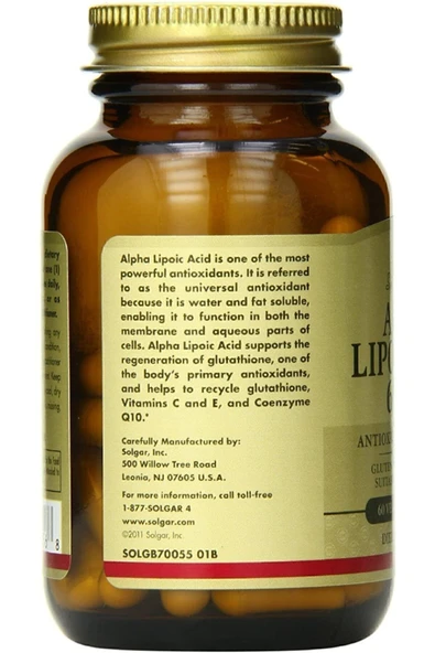 Alpha Lipo Acid 60 Mg 60 Kapsül - Resim 4