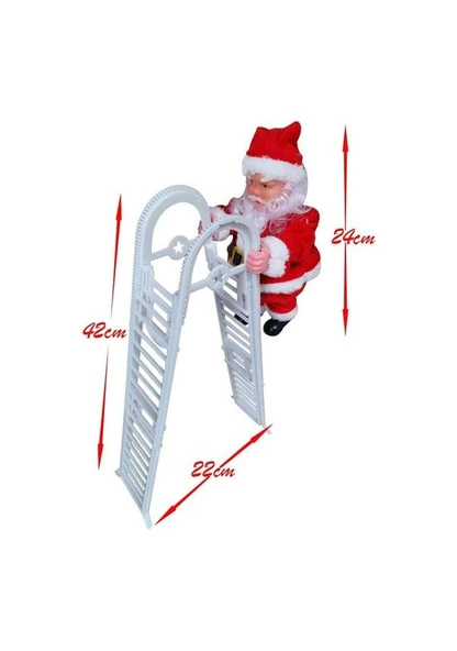 Cbtx Elektrikli Noel Baba Tırmanma Merdiveni Bebek Oyuncak C