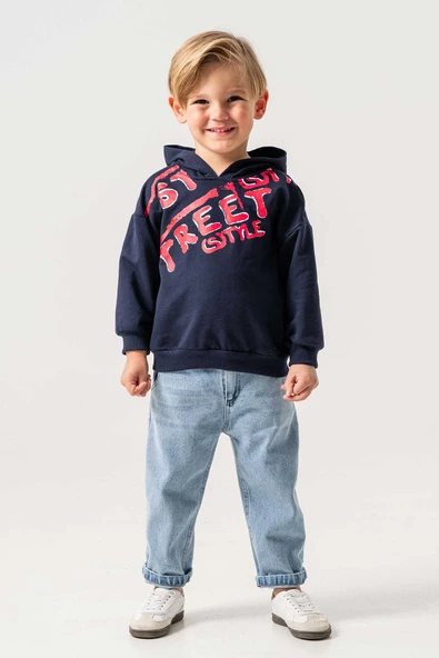 Su Geçirmez Astarlı Kapüşonlu 3 Parça Erkek Çocuk Yelekli Takım - 4