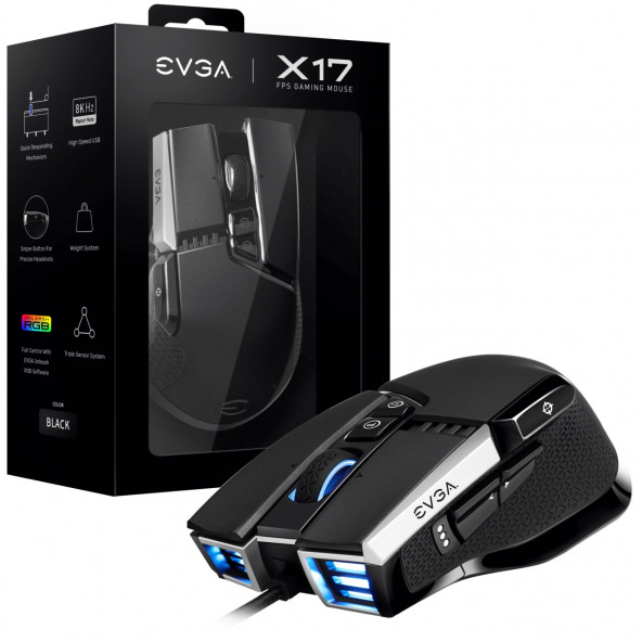 Evga X17 KE-903-W1-17BK-K3 16.000 DPI Gaming Mouse