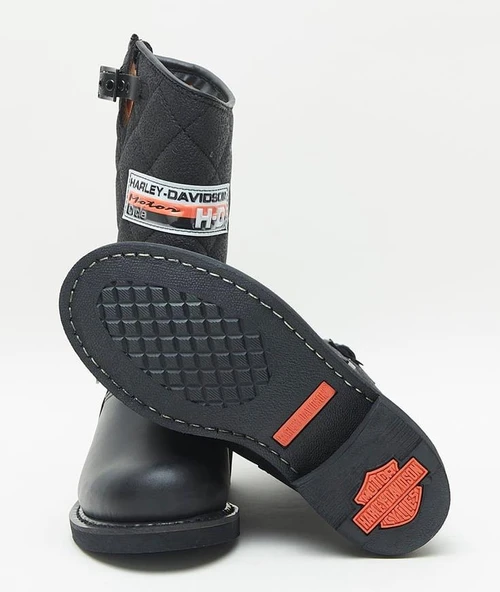 Harley Davidson Laconia 644 Kadın Siyah Deri Çizme - Resim 2