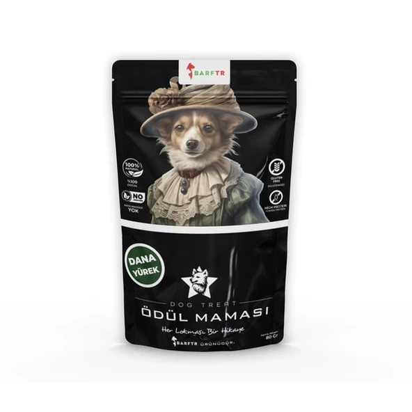 Dana Yürek Atıştırmalık Ödül maması 80 Gr Köpekler İçin