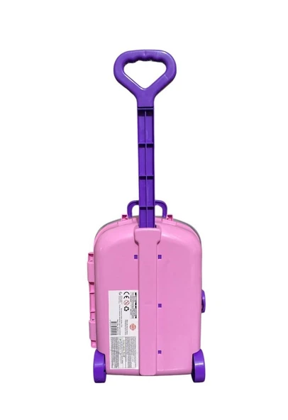 60 cm Tekerlekli Çantalı Sesli Bebek Seti 0115 - 3
