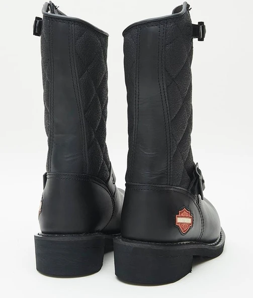 Harley Davidson Laconia 644 Kadın Siyah Deri Çizme - Resim 3