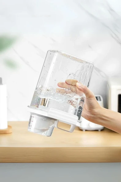 2'li sızdırmaz depolama erzak bakliyat deterjan ölçekli saklama kabı - 3