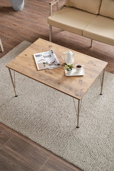Evdemo Saye Metal Bahçe Balkon Oturma Takımı 2+1+1+Orta Sehpa Cappuccino - 5