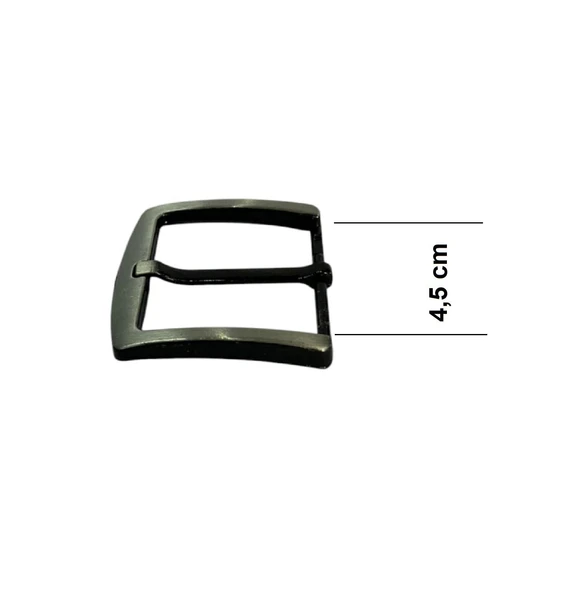 Kemer Tokası 4,5 cm Siyah Silme 1 Adet  (Leathercraft, Deri Hobi) - 3