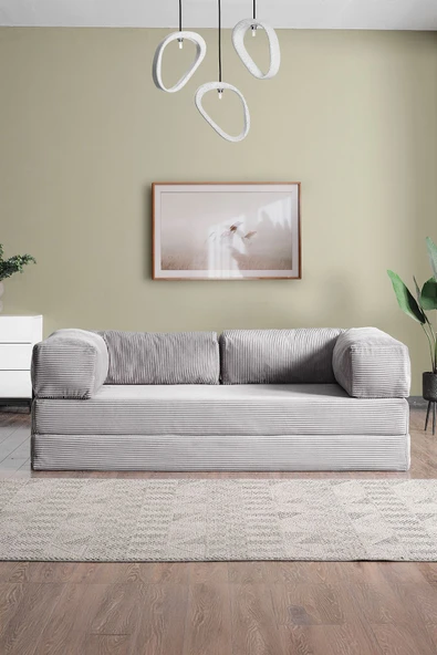 Evdemo Lounge Aktivite Koltuğu Çok Amaçlı Koltuk Yatak Gri - 2