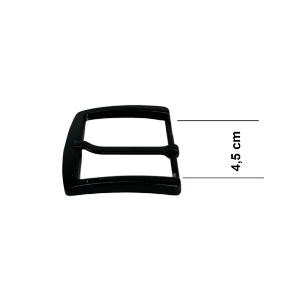 Kemer Tokası 4,5 cm Siyah Boyalı 1 Adet  (Leathercraft, Deri Hobi) - 3