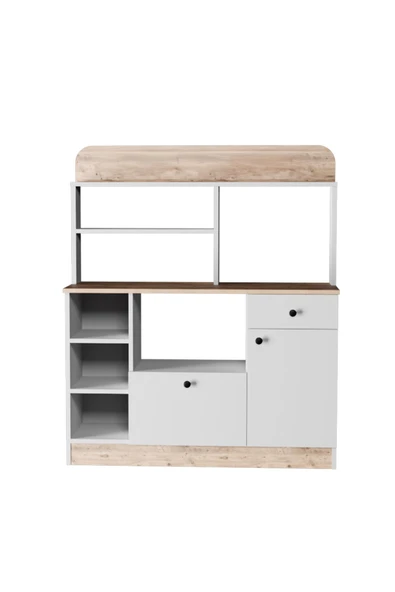 Evdemo Latte Çok Amaçlı Dolap Kahve Köşesi Atlantik Çam - 5