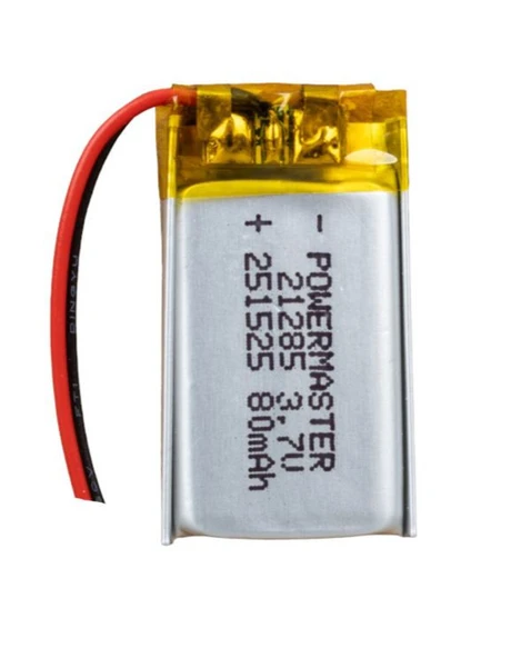 POWERMASTER 251525 3.7 VOLT 80 MAH LİTYUM POLİMER PİL