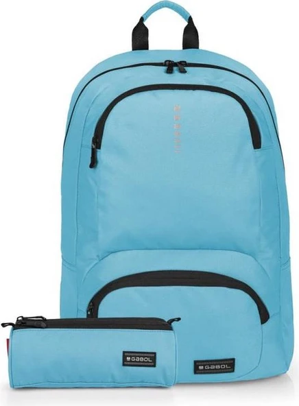 Gabol Okul Sırt Çantası Kalemlik Seti Turkuaz 25L GB.233758 ürün görseli